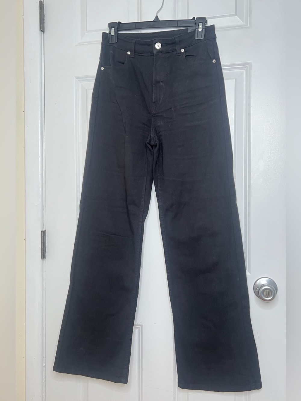 H&M Divided Black Wide-Leg Jeans